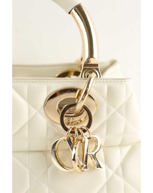 Bolsos de piel blanca - 30x18x12 cm - En muy buen estado