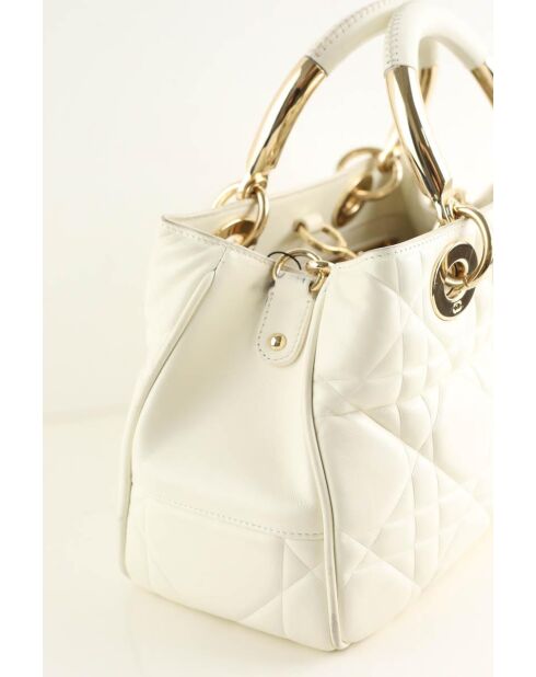 Bolsos de piel blanca - 30x18x12 cm - En muy buen estado