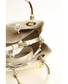 Bolsos de piel blanca - 30x18x12 cm - En muy buen estado