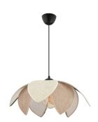 Beige/weißer Kronleuchter Peony Hazeran - H.28 bis 55 cm