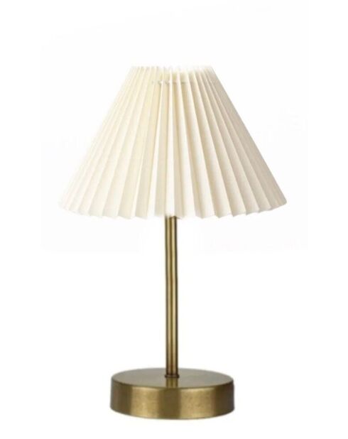 BRZ-343422 zwart/witte tafellamp - H.30 cm