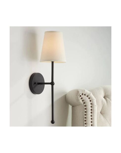 BRZ-340056 lampada da parete nera/crema - H.50 cm
