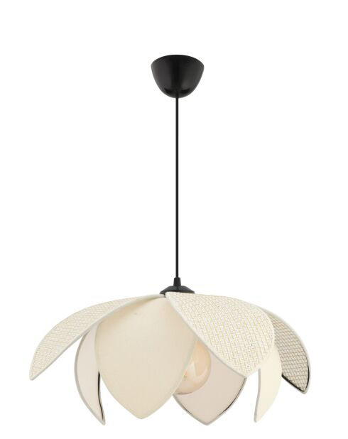 Peony Hazeran weiß/cremefarbener Kronleuchter - H.28 bis 55 cm