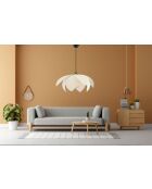 Peony Hazeran weiß/cremefarbener Kronleuchter - H.28 bis 55 cm