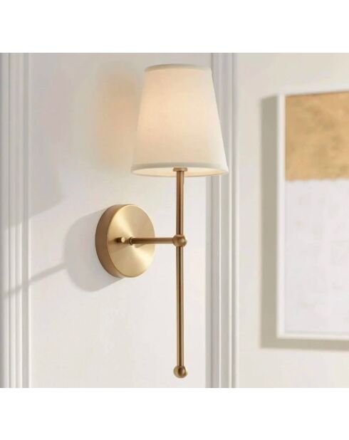 BRZ-340050 lampada da parete oro/crema - H.50 cm
