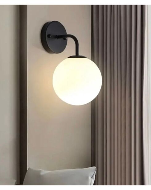 BRZ-340065 lampada da parete nera/bianca - H.25 cm