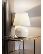 BRZ-340116 crèmekleurige tafellamp - H.26 cm