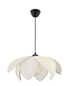 Peony Hazeran weißer Kronleuchter - H.28 bis 55 cm