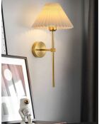 BRZ-340059 Wandleuchte, goldfarben/cremefarben, H. 49 cm