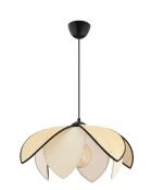 Peony Hazeran B Kamel/cremefarbener Kronleuchter - H.28 bis 55 cm