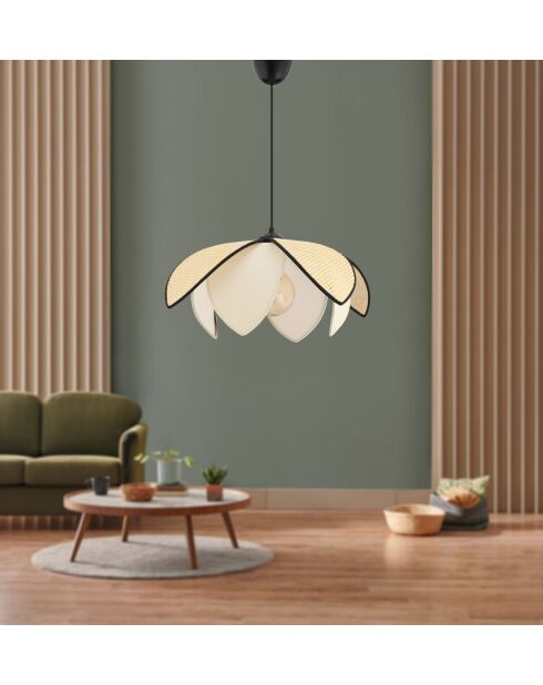 Peony Hazeran B Kronleuchter milch/kamel/braun - H.28 bis 55 cm