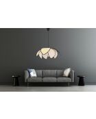 Candelabro Peony Hazeran B, color lecho/camel/marrón, de 28 a 55 cm