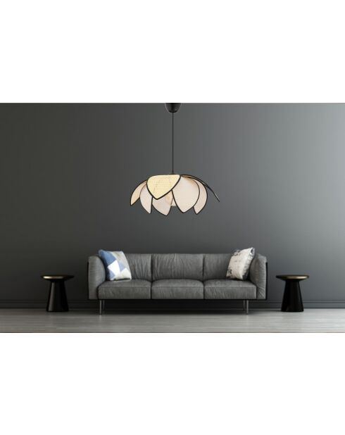 Peony Hazeran B Kronleuchter milch/kamel/braun - H.28 bis 55 cm