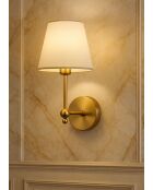 BRZ-540061 Wandleuchte gold/weiß - H.30 cm