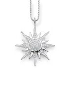 Zilveren Sun Star Charm hanger