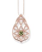 Rosévergulde zilveren Radiance halsketting