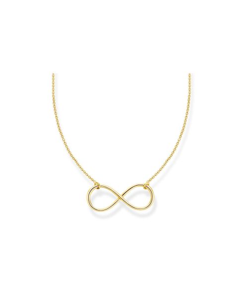 Infinity-Halskette aus vergoldetem Silber