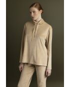 Pyjama de luxe en velours, survêtement A camel