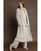 Rosafarbener Jacquard-Bademantel A pierre