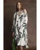 Vestaglia lunga di lusso Leaves C