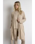 Vestaglia a costine ultra morbida C camel