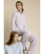 Romantischer Pyjama A blau