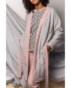 Heather grijze kamerjas om de hele dag in te slapen