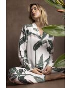 Offener Luxus-Pyjama Leaves A Feuilles