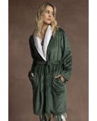 Luxe badjas van Bata Jacquard D Leaves met bladeren