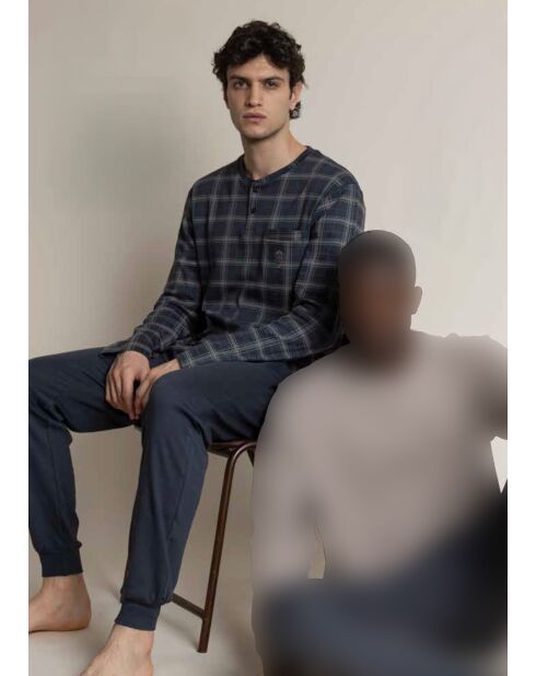 Pijama con estampado antracita Cinnamon B