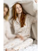 Pijama abierto Disfruta cada momento B beige