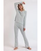 Pyjama Pico Soft Channel B, meliert, Grau
