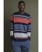 Burnt B pyjama met blauwe strepen