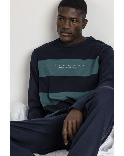 Pyjama wie du ihn siehst marineblau