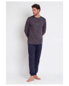 Pijama Gentlemen's Club antracita