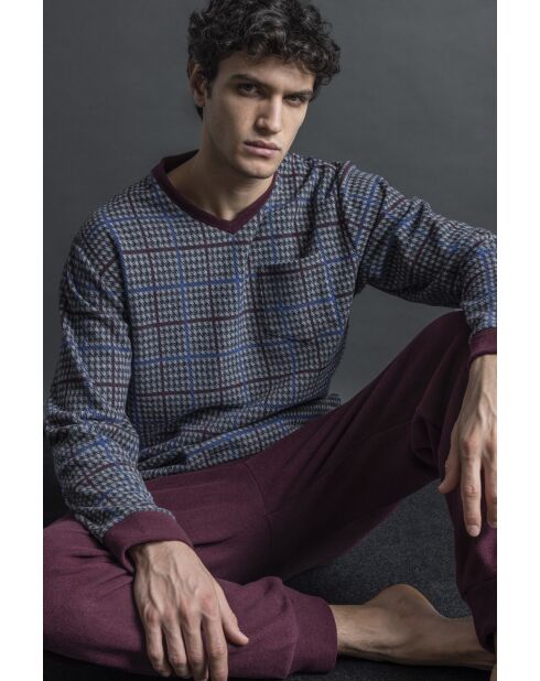 Pigiama granato Royals B