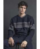 Marineblauer Pyjama Magno B Band