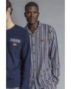 Marineblauer offener Pyjama Pointe B