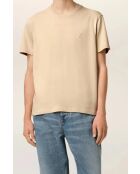 T-Shirt Ami De Coeur Petit 3D Beige