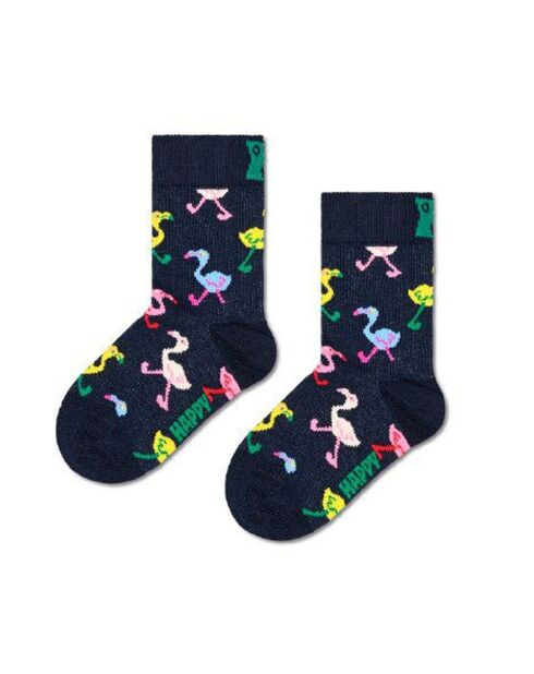 Chaussettes flamant rose  multicolores