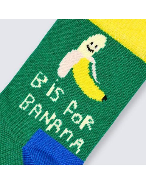 Chaussettes  B comme banane multicolores