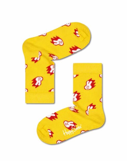 Chaussettes lapin  jaunes