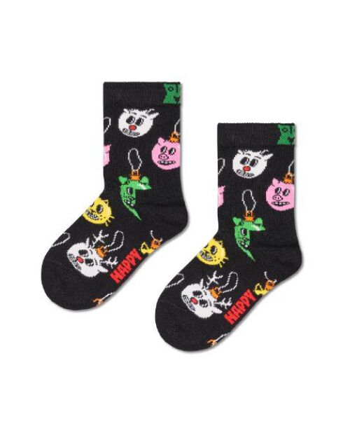 Chaussettes décoratives de Noël  noire