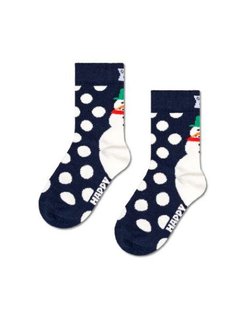 Chaussettes géantes bonhomme de neige  multicolores
