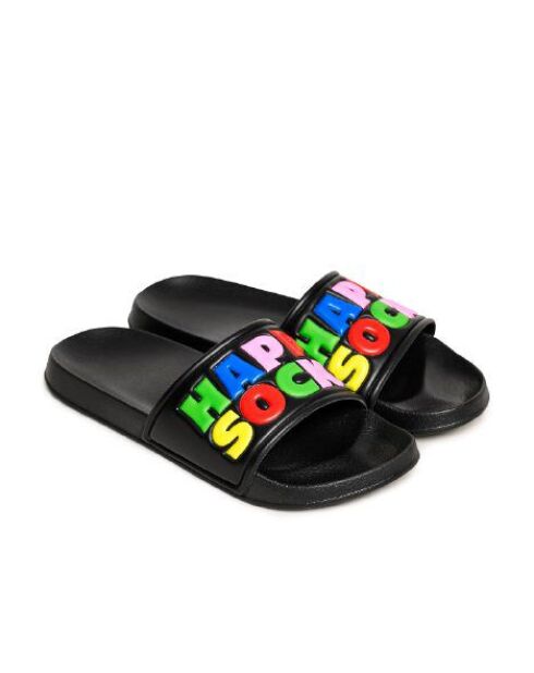 Claquettes Happy Socks Slider noires