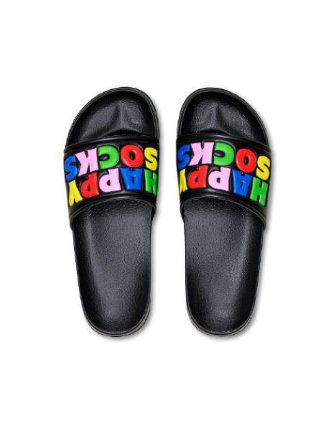 Claquettes Happy Socks Slider noires