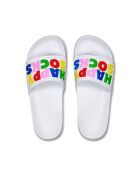 Claquettes Happy Socks Slider blanches