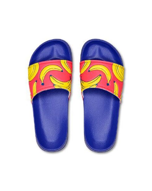 Claquettes Banane bleues