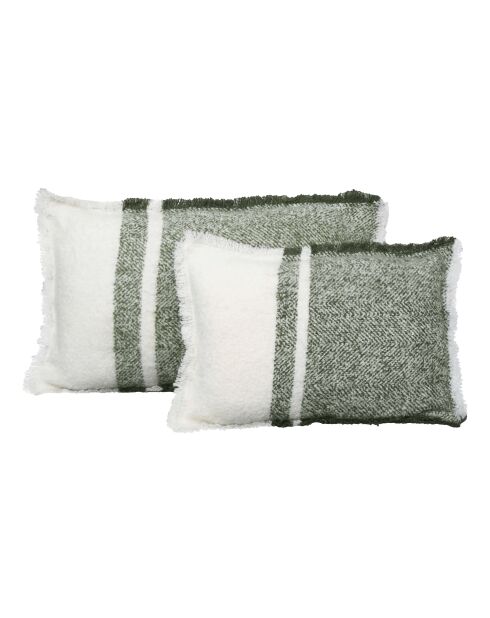 Housse de coussin Megève Kaki
