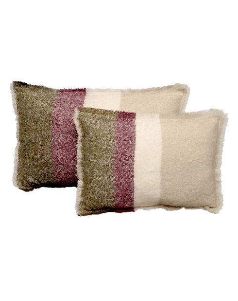 Fodera per cuscino Calypso Framboise